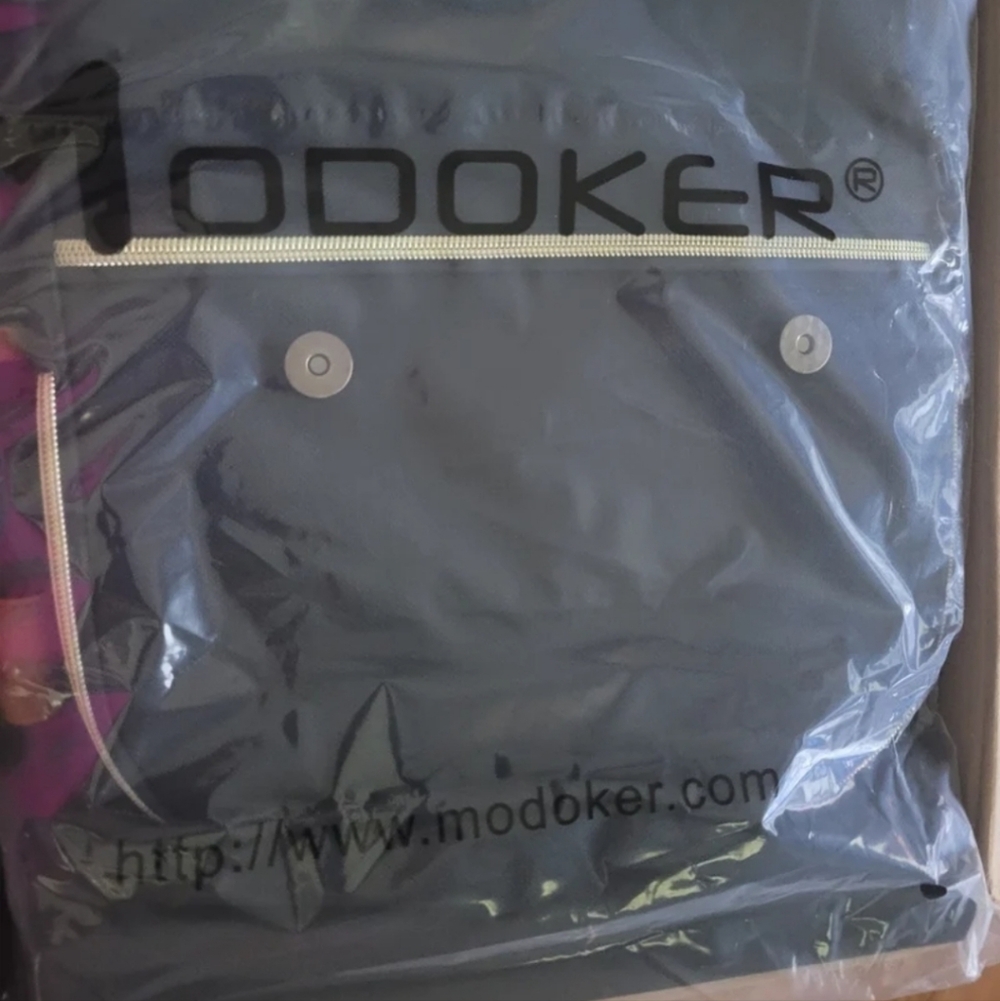 Men’s Black Backpack with Front Zipper